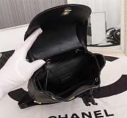 Forubags Chanel Double C backpack,Cowhide, 26*23*10cm,black - 6