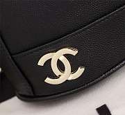 Forubags Chanel Double C backpack,Cowhide, 26*23*10cm,black - 5