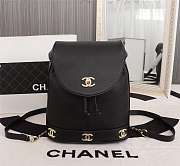 Forubags Chanel Double C backpack,Cowhide, 26*23*10cm,black - 2