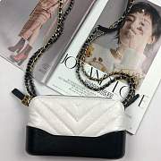 Forubags-4 Chanel Gabrielle Mini bag V Lattice 94505# - 1
