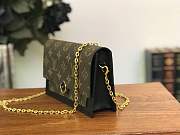 FORUBAGS LV FLORE CHAIN WALLET MONOGRAM CANVAS BLACK - 4