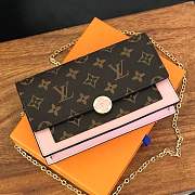 FORUBAGS LV FLORE CHAIN WALLET MONOGRAM CANVAS M67405 - 2