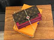 FORUBAGS LV FLORE CHAIN WALLET MONOGRAM CANVAS M67404 - 3