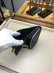 FORUABGS LOUIS VUITTON FLORE COMPACT WALLET BLACK - 4