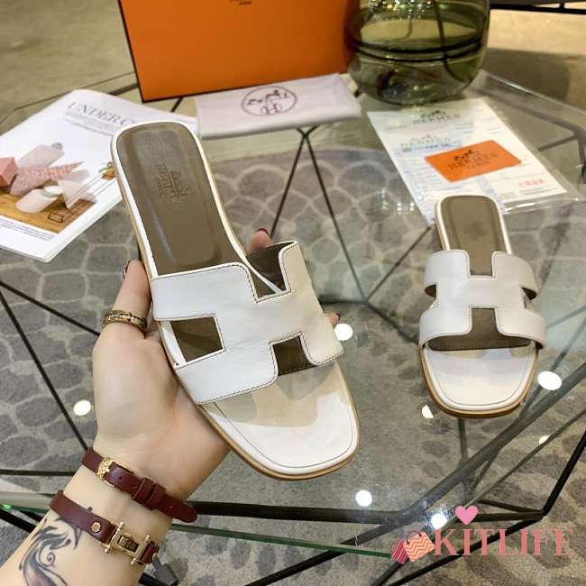 Hermes Slippers Size:35-41 white - 1