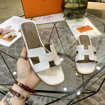 Hermes Slippers Size:35-41 white