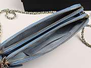 Chanel Classic Clutch with Chain Grained Calfskin & Gold-Tone Metal light blue A82527  - 4