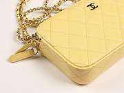 Chanel Classic Clutch with Chain Grained Calfskin & Gold-Tone Metal yellow A82527 - 3