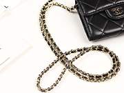 Chanel classic lambskin leather chain wallet bag gold hardware - 4