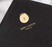 YSL ENVELOPE LARGE BAG IN GRAIN LEATHER GOLD HARDWARE 31*22*7.5CM - 6