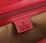 Kitlife Gucci GG Marmont small shoulder bag red black 443497  - 5