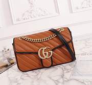 Forubags Gucci GG Marmont small shoulder bag Style ‎443497 0OLFX 2266 - 1