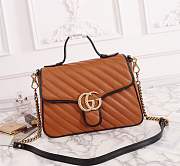 Forubags Gucci GG Marmont small top handle bag Style ‎498110 0OLFX 2266 - 1