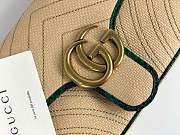 Forubags Gucci GG Marmont raffia small shoulder bag Style ‎443497 GZ6AE 9574 - 2