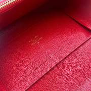 FORUABGS LOUIS VUITTON VAVIN CHAIN WALLET RED - 4