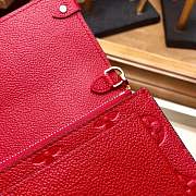 FORUABGS LOUIS VUITTON VAVIN CHAIN WALLET RED - 2