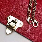 FORUABGS LOUIS VUITTON VAVIN CHAIN WALLET RED - 3