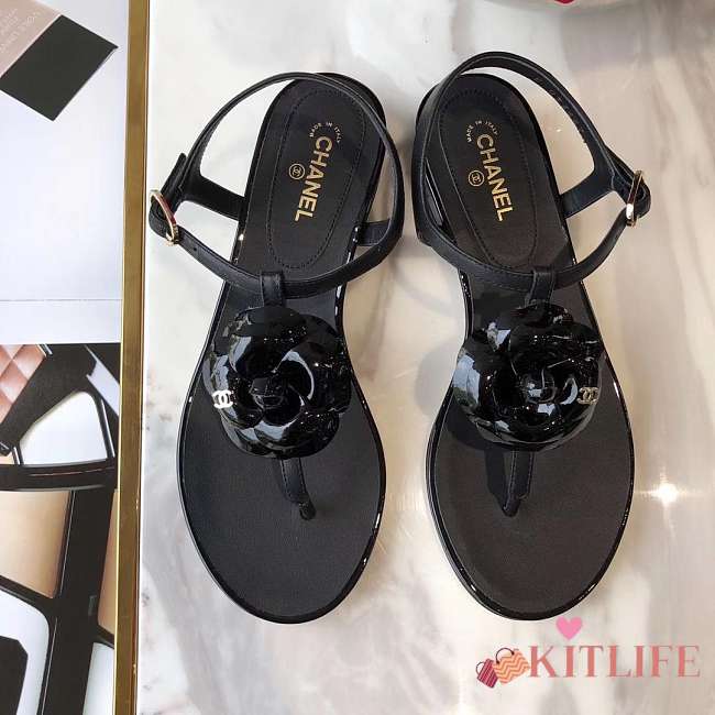 Chanel Camellia sandals Size 35-40 black - 1