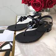 Chanel Camellia sandals Size 35-40 black - 3