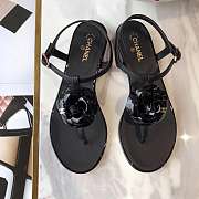Chanel Camellia sandals Size 35-40 black - 2