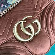 Forubags1 Gucci GG Marmont velvet shoulder bag 31*19*7cm - 6