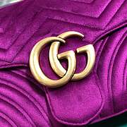 Forubags2 Gucci GG Marmont velvet shoulder bag 31*19*7cm - 2