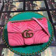 Forubags3 Gucci GG Marmont velvet shoulder bag 31*19*7cm - 1