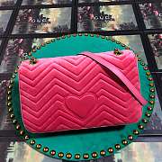 Forubags3 Gucci GG Marmont velvet shoulder bag 31*19*7cm - 5
