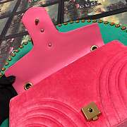 Forubags3 Gucci GG Marmont velvet shoulder bag 31*19*7cm - 4