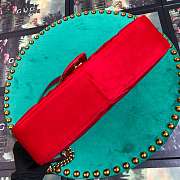 Forubags5 Gucci GG Marmont velvet shoulder bag 31*19*7cm - 4