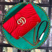 Forubags5 Gucci GG Marmont velvet shoulder bag 31*19*7cm - 5