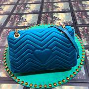 Forubags6 Gucci GG Marmont velvet shoulder bag 31*19*7cm - 4