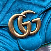 Forubags6 Gucci GG Marmont velvet shoulder bag 31*19*7cm - 5