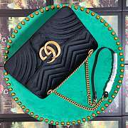 Forubags7 Gucci GG Marmont velvet shoulder bag 31*19*7cm - 2