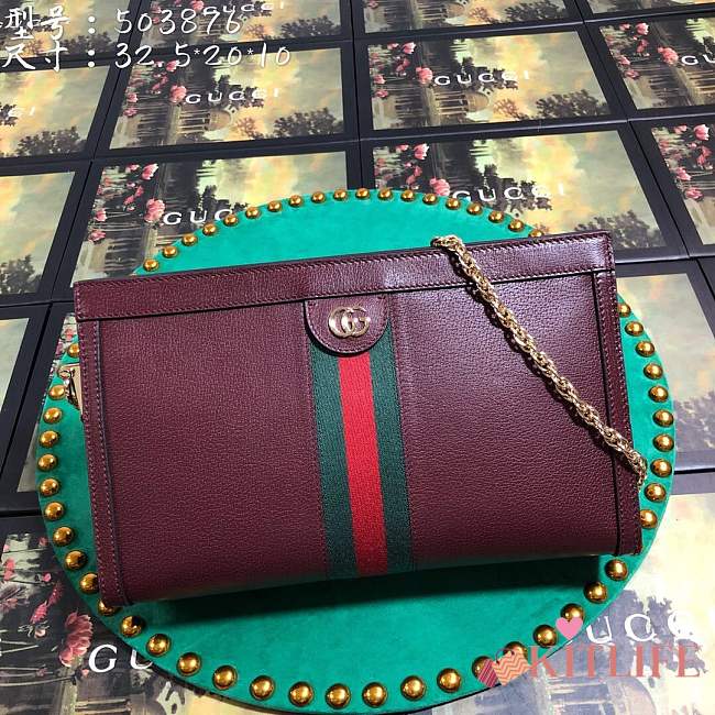 Forubags GUCCI Ophidia Shoulder Bag 503876 burgundy - 1