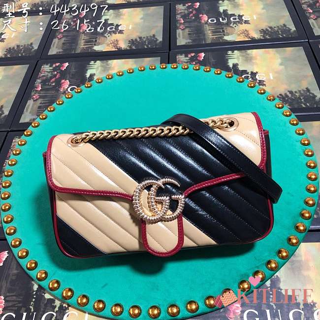 Forubags Gucci GG Marmont small shoulder bag Style ‎443497 0OLOX 9689 - 1
