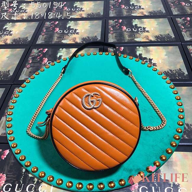 Forubags Gucci GG Marmont Mini Round Shoulder Bag Style ‎550154  - 1