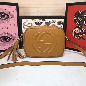 Forubags Gucci Soho small leather disco bag Style ‎308364 orange