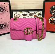 Forubags Gucci GG Marmont small matelassé shoulder bag 443497 rose - 1