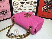 Forubags Gucci GG Marmont small matelassé shoulder bag 443497 rose - 5