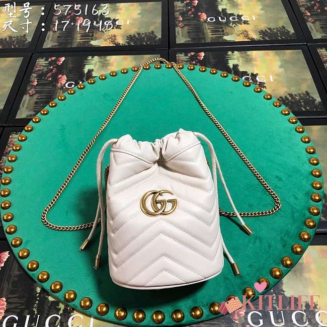 Forubags Gucci GG Marmont mini bucket bag Style ‎575163 DTDRT 9022 - 1