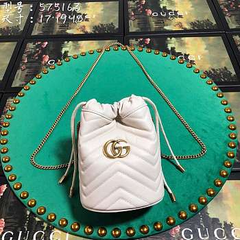 Forubags Gucci GG Marmont mini bucket bag Style ‎575163 DTDRT 9022