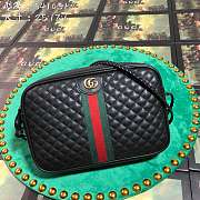 Forubags Gucci Quilted leather small shoulder bag Style ‎541051 0YKMT 1060 black - 1