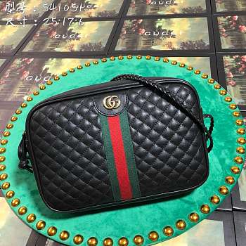 Forubags Gucci Quilted leather small shoulder bag Style ‎541051 0YKMT 1060 black