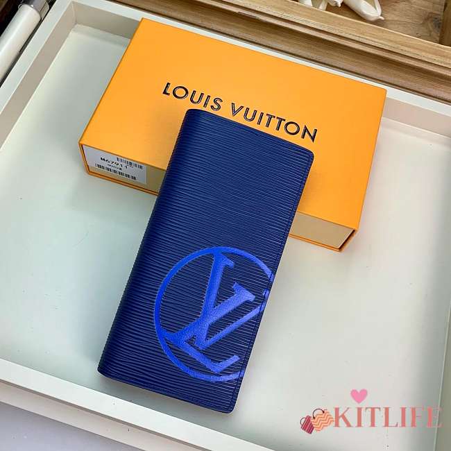 FORUABGS LOUIS VUITTON BRAZZA WALLET  Bleu Marine M67911 - 1