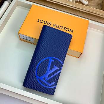 FORUABGS LOUIS VUITTON BRAZZA WALLET  Bleu Marine M67911