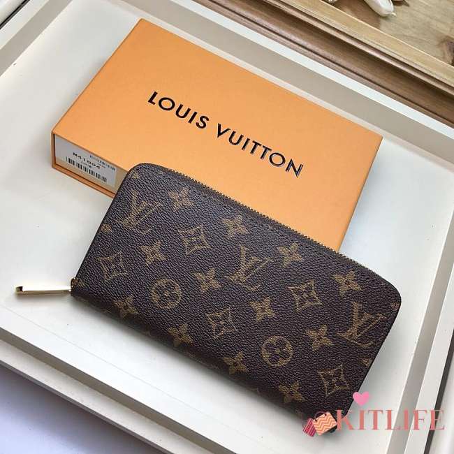 FORUABGS LOUIS VUITTON ZIPPY WALLET M41894 Rose Ballerine - 1