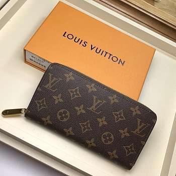 FORUABGS LOUIS VUITTON ZIPPY WALLET M41896 Coquelicot