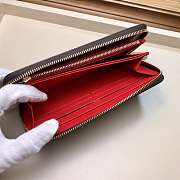 FORUABGS LOUIS VUITTON ZIPPY WALLET M41896 Coquelicot - 5