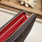 FORUABGS LOUIS VUITTON ZIPPY WALLET M41896 Coquelicot - 4